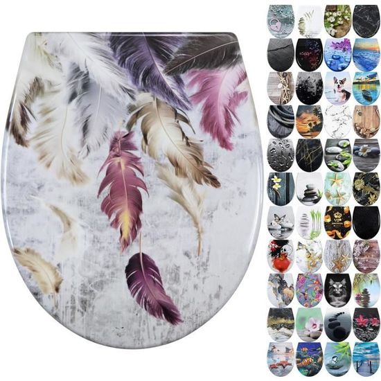 ADOB 59832 Lunette De WC Design En Duroplast Avec Système D