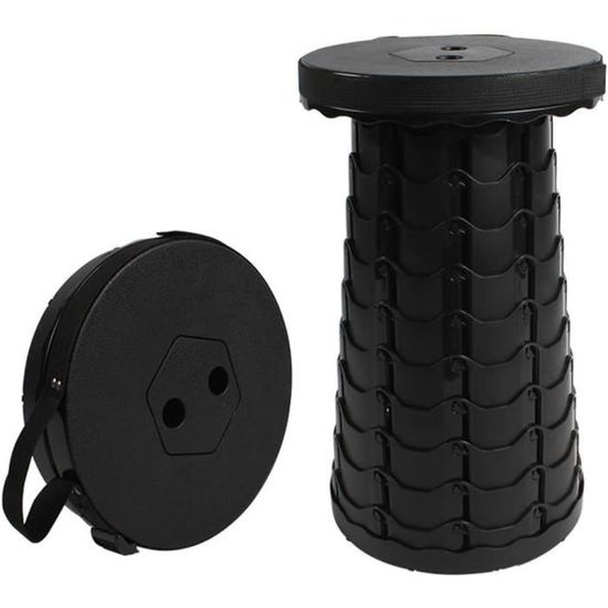 Tabouret Pliant Portable Réglable En Hauteur 180kg - Tabouret Pêche Camping Jardin Barbecue