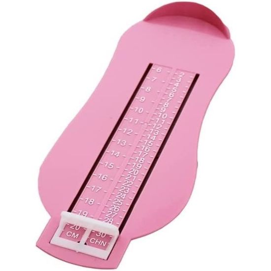Mesureur De Pointure Pied Enfant POFET - Règle Adjustable Avec Tableau Des Tailles Pour Chaussures
