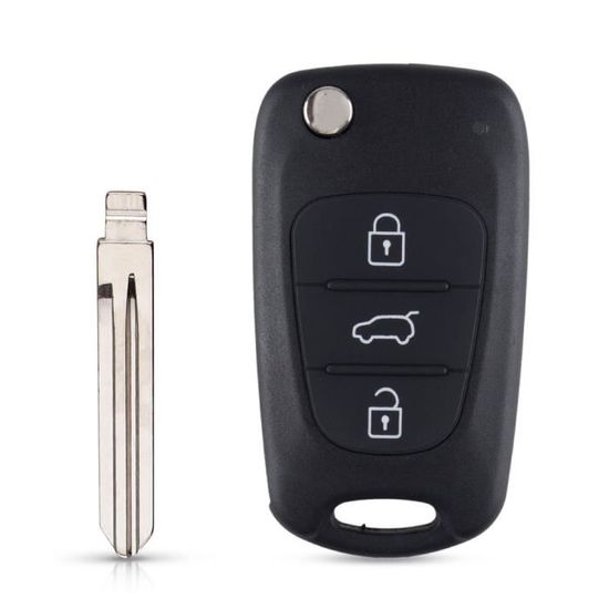 Kit 2 Boîtiers Clé Voiture Hyundai/KIA | I10, I20, I30, Ix35, Cee'd, Picanto, Rio | Sans Programmation