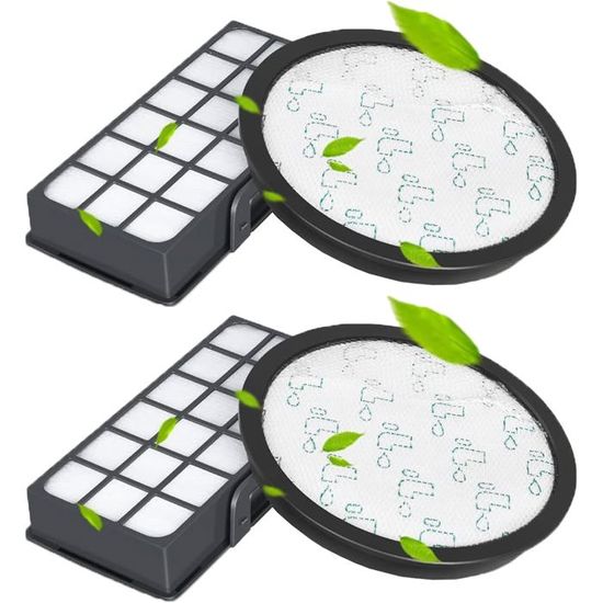 Kit Filtri Di Ricambio Per Aspirapolvere Rowenta Silence Force Cyclonic 4AAAA | 2 Filtri HEPA + 2 Filtri Spugna