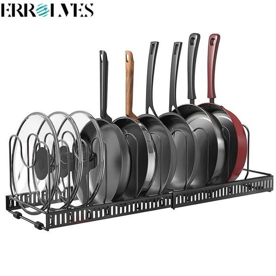 Duisoad Rangement Couvercle Casserole Porte Couvercle Casserole Support De Couvercle De Casserol Pour Ranger Couvercles De Casseroles, Planches à Découper, Assiettes, 20,4 X 18,3 X 12,7 Cm