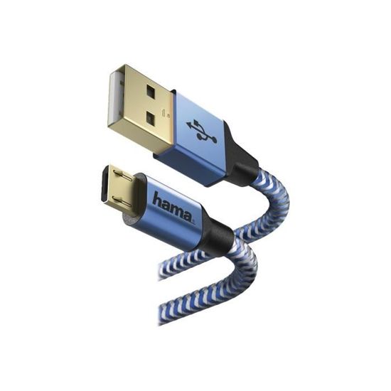 Hama Câble De Charge USB USB 2.0 USB-A Mâle, USB-Micro-B