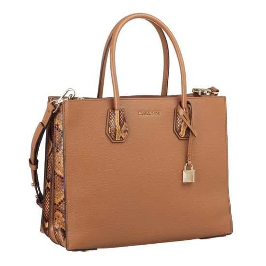 MICHAEL KORS Sac Mercer 30F8GM9T3I LG ACRDIAN COV TOTE Marron Femme Marron Cdiscount Bagagerie Maroquinerie