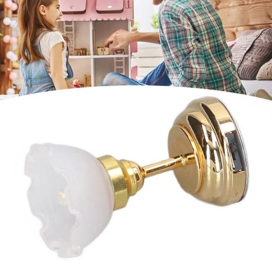 Lot 2 Lampes LED Miniatures Maison Poupée – Blanc Chaud – Support Pile AA – Éclairage Intérieur Miniature