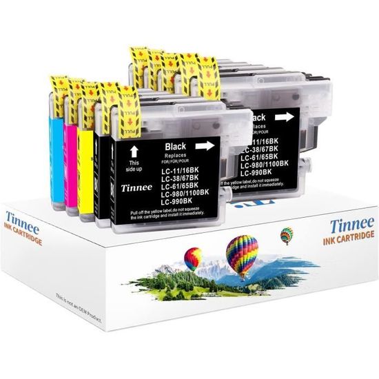 Jhaan LC-980 LC-1100 Compatibile Con Brother LC980 LC985 - Foto 10