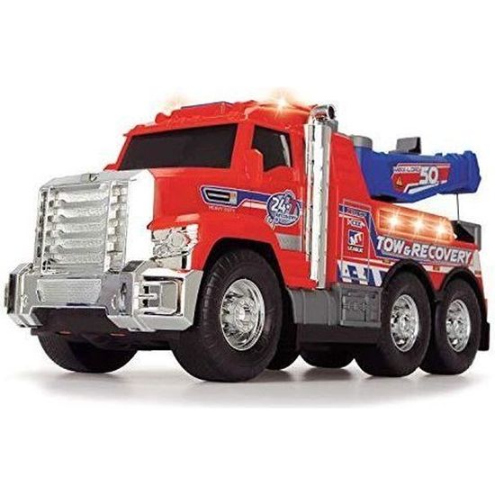 Camion Grue Jouet Enfant 1:40 Avec Lumière Et Son - Cadeau Pour Garçons Et Filles 3-6 Ans, Fonctionnement Par Friction