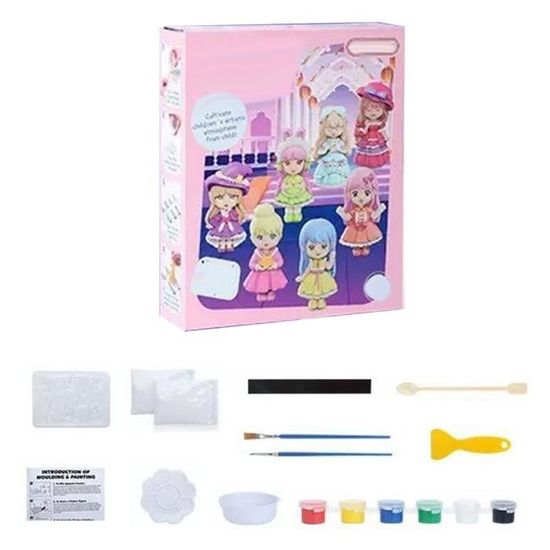 Moulage et peinture - Toiles pour peindre des princesses 3x - SES Creative