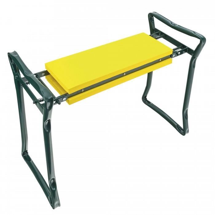 Banc agenouilloir de jardin pliable pour le confort de votre dos et de vos genoux. Assise d'une grande stabilite. Banc