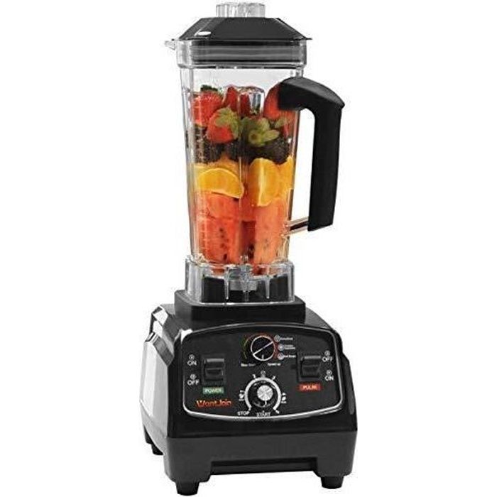 Blender Smoothie, WantJoin Blender Professionnel 2000W, Mixeur Multifonction avec 2.2L Jarre Tritan sans BPA, 30,000 Tours/Min pour
