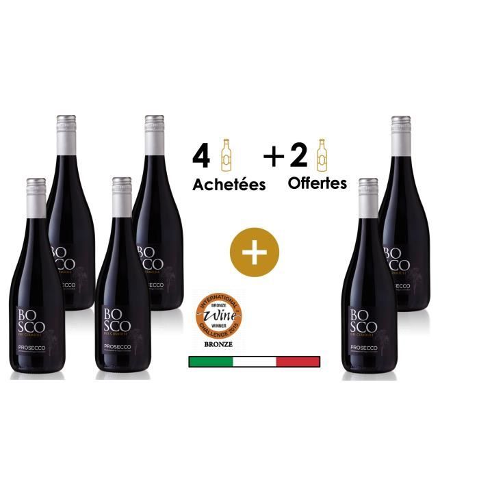 Prosecco Bosco DOC Area - X6 Vin effervescent d'Italie