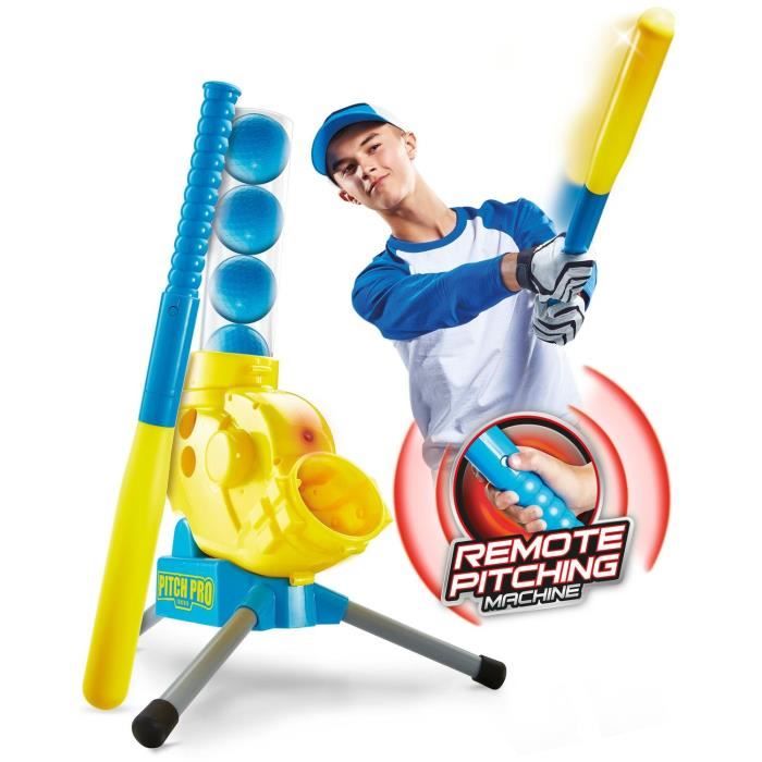 PITCH PRO GETGO Mini Lance-balles, Jeu de Base-Ball avec Balles en Plastique - Worlds Apart
