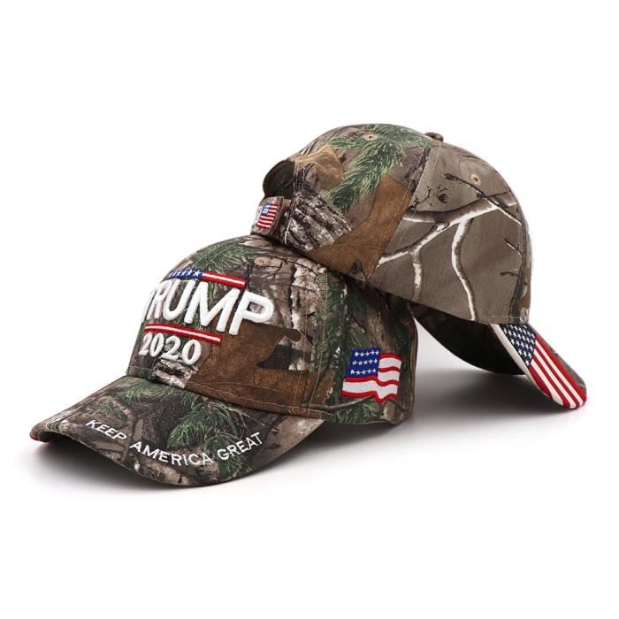 Donald Trump casquette de Camouflage - Casquette, drapeau américain, casquettes de Baseball, garder T2-CAMO One Size Fits Most