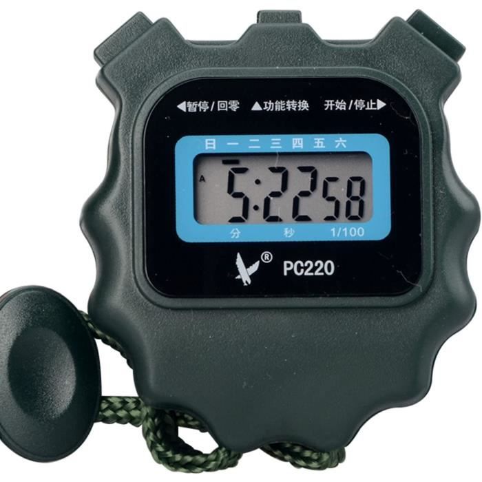 YLJY Chronomètre Numérique,Chronomètre,Chronomètre Digital Sports,Chronomètres de Sport Antichoc étanches Grand écran pour la Na,224