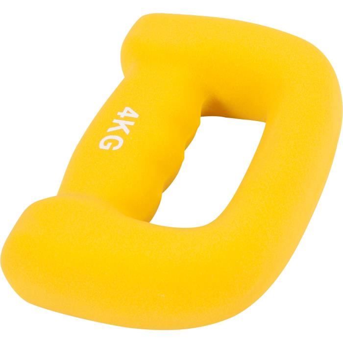 Gorilla Sports - Haltères fitness en néoprène ergonomique -Letter shape dumbbells- - 8 KG