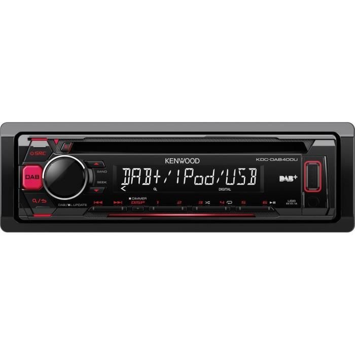 Autoradio Kenwood 4 x 50 W noir