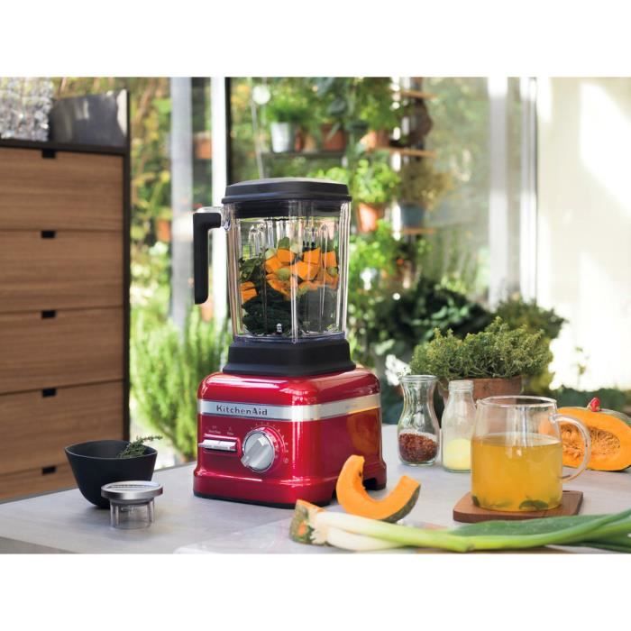 blender électrique de 1,75L avec 4 programmes et 11 vitesses 1800W pomme d'amour noir