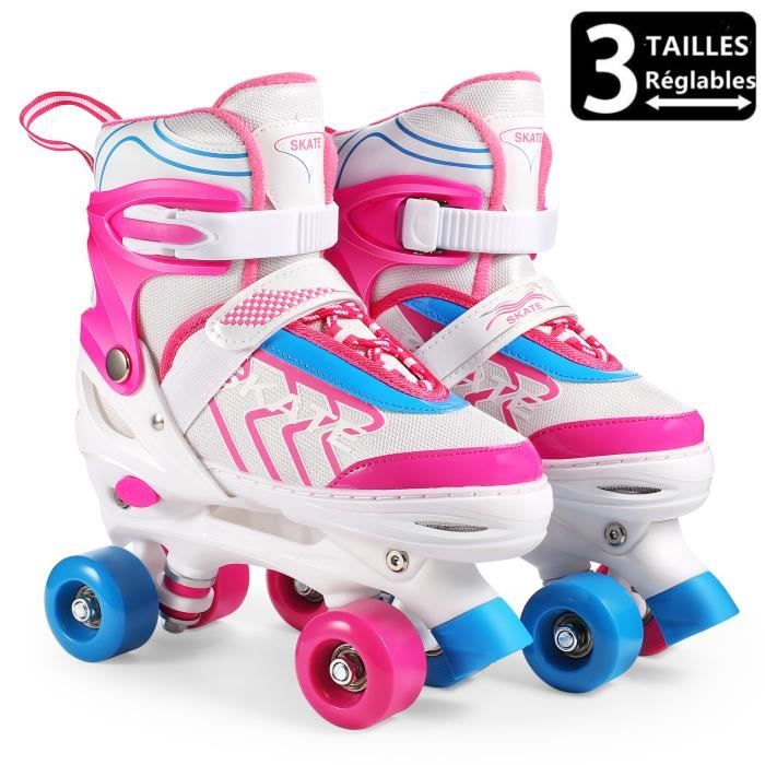 Roller quad - Rollers filles - Roller enfant - Patins quad -