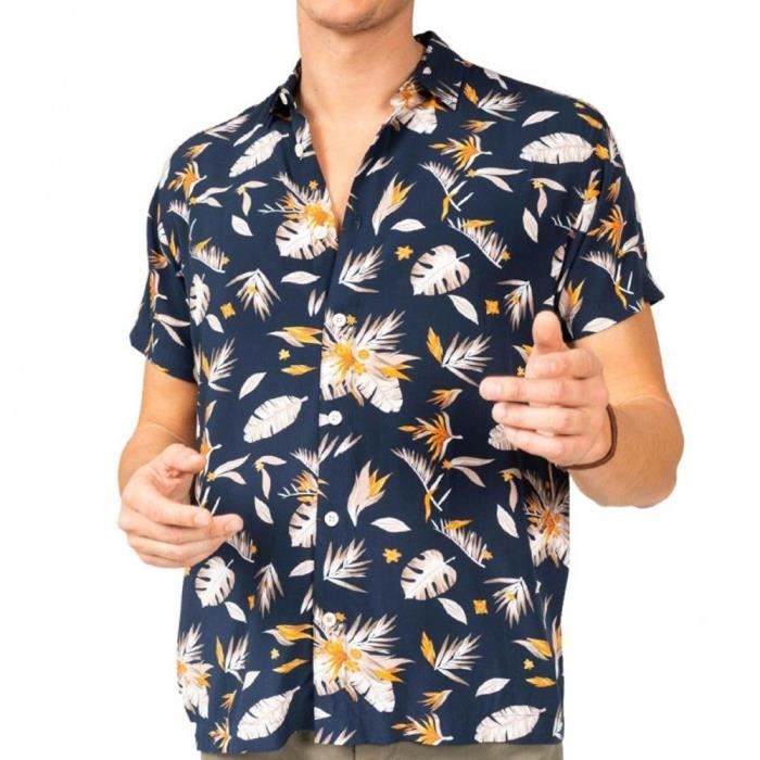 Chemise à fleurs Marine Homme Deeluxe Pearl