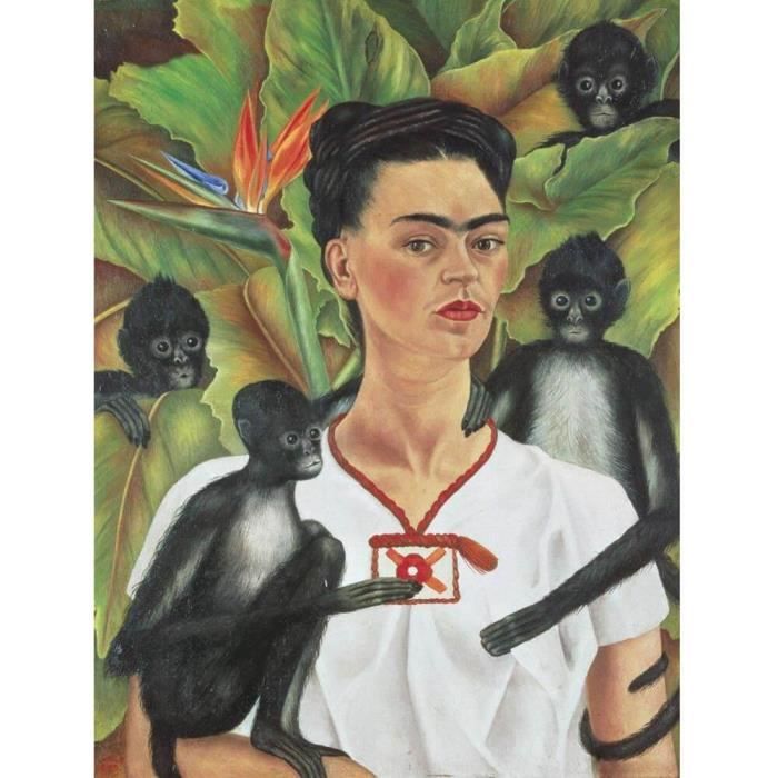 Puzzle 1000 Pièces : Autoportrait, Frida Kahlo Coloris Unique