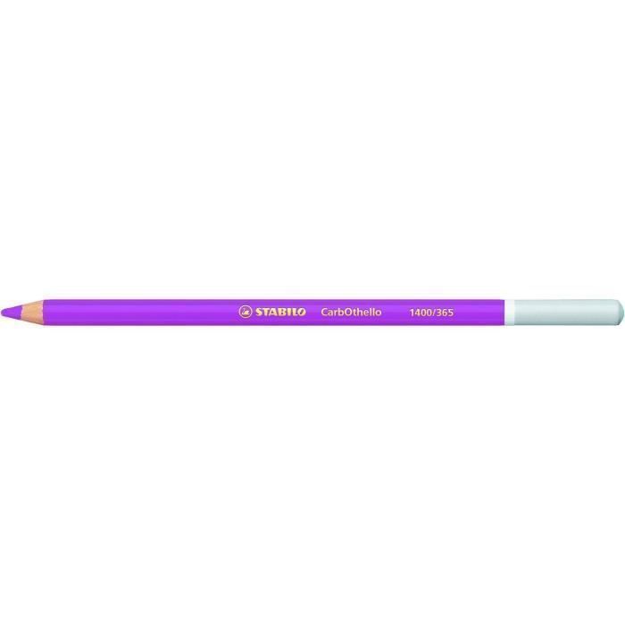 Lot de 12 Crayons de couleur Fusain Pastel CarbOthello Violet clair