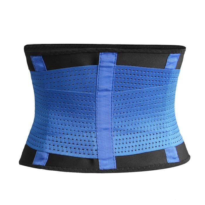 TEMPSA Bleu Ceinture Elastique Soutien Sport Fitness Ventre Façonnage Corps Caoutchouc XXL