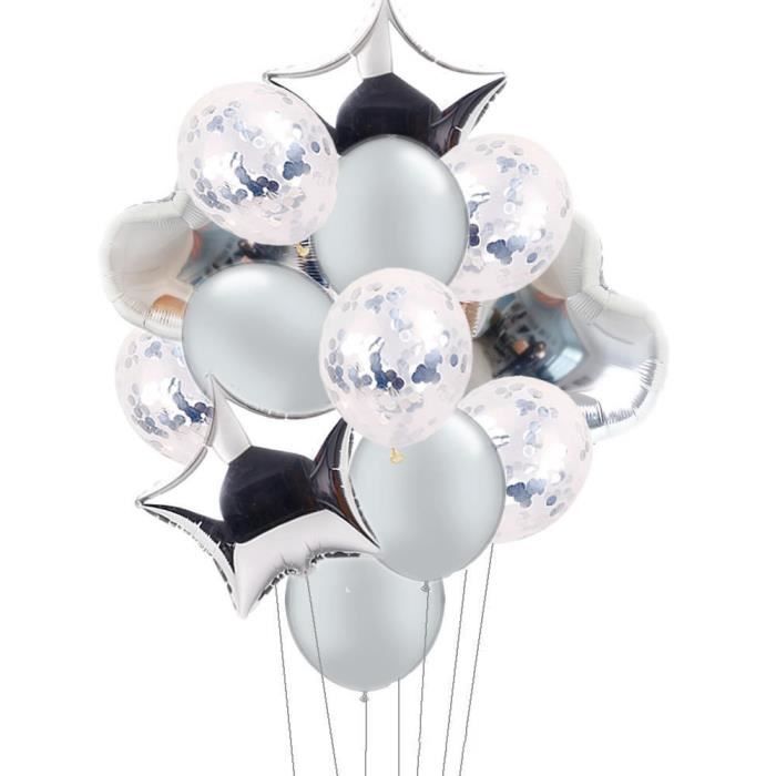 YOLISTAR 14 ensembles de ballons, beaux ballons-Argent
