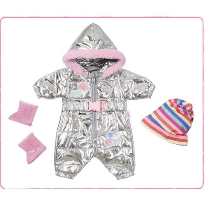 Baby Born Trend Combinaison de Neige Multicolore 43 cm