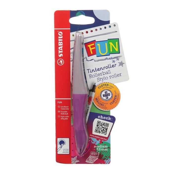 STABILO FUN - un roller + stickers + astuces - lilas