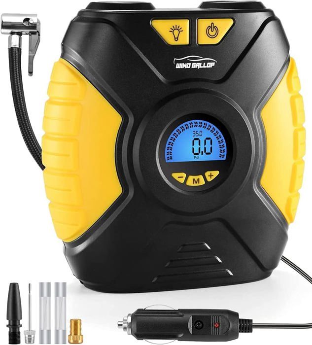 Changor Gonfleur Pratique Jaune 21cm - Pompe à Air Pour Fauteuil Roulant Et Mobilité