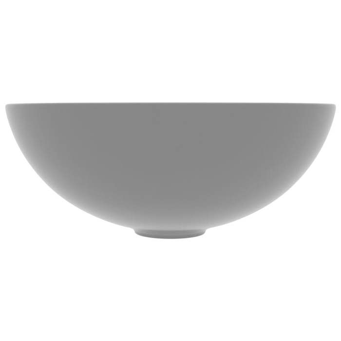 Lavabo - CLOUD - Vasque de salle de bain - Céramique Gris clair Rond L29
