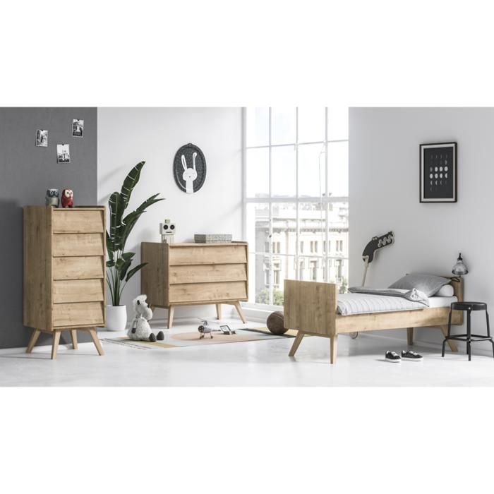 Chambre complète Vox - 145 x 75 x 103cm - bois Chambre complète Vox - 145 x 75 x 103cm - bois