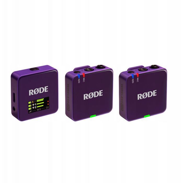 Microphone sans fil - RODE - Wireless Go III - Violet - Omnidirectionnel - 7h autonomie