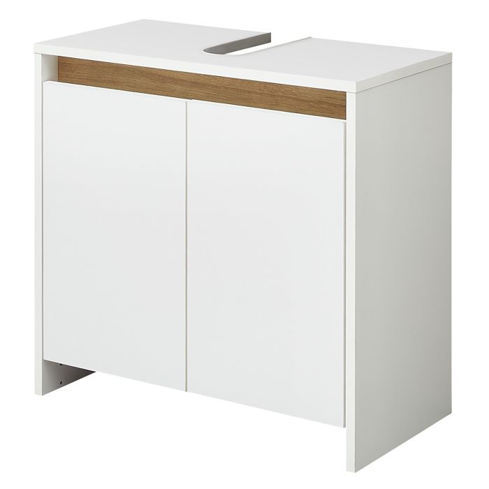 Meuble sous lavabo Pelipal Quickset 100 mélaminé blanc mat 593 x 616 x 322 cm
