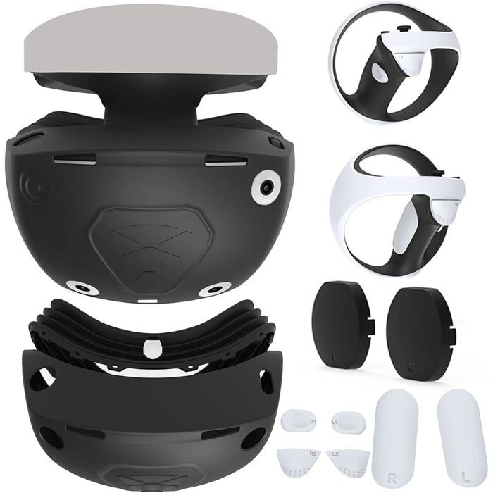 Remplacement Casque Vr AODELAN Coussin De Protection Cuir Pour PS VR2 - Interface Faciale Respirante Avec Trou D'Aération Accessoire Vr Confort Remplacement Casque Vr AODELAN Coussin De Protection Cuir Pour PS VR2 - Interface Faciale Respirante Avec Trou D'Aération Accessoire Vr Confort