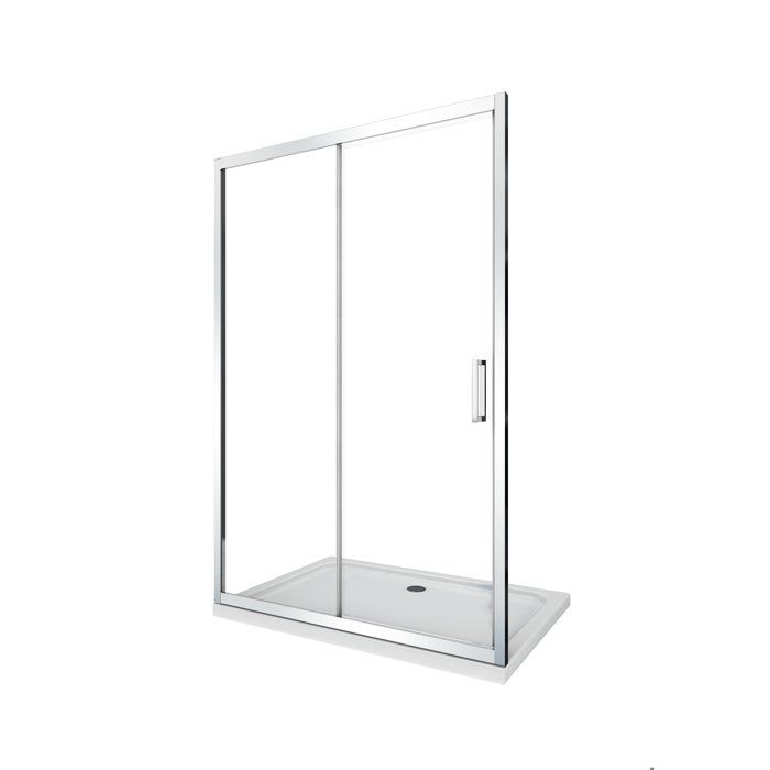 Porte de douche de 6 mm pour installation en niche H.190 avec overture coulissante – 100-105 cm