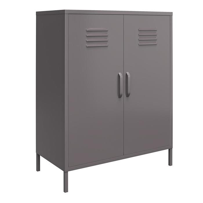 Bradford - Armoire à 2 Portes En Métal Gris Bradford - Armoire à 2 Portes En Métal Gris