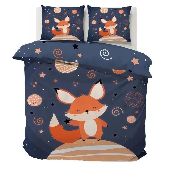 Housse de Couette 140x200cm Planète Renard Orange Parure de Lit 1 Personne en MicrofibreHousse de Couette Enfant PARURE DE COUETTE Housse de Couette 140x200cm Planète Renard Orange Parure de Lit 1 Personne en MicrofibreHousse de Couette Enfant PARURE DE COUETTE