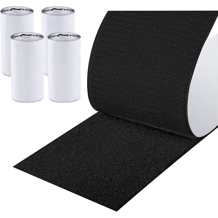 Scratch Autocollant Double Face 11cm x 2m Puissant Shearable Adhésif Hook loop Bande Agrippantes Scotch Scratch Bande Auto 11cmx2m