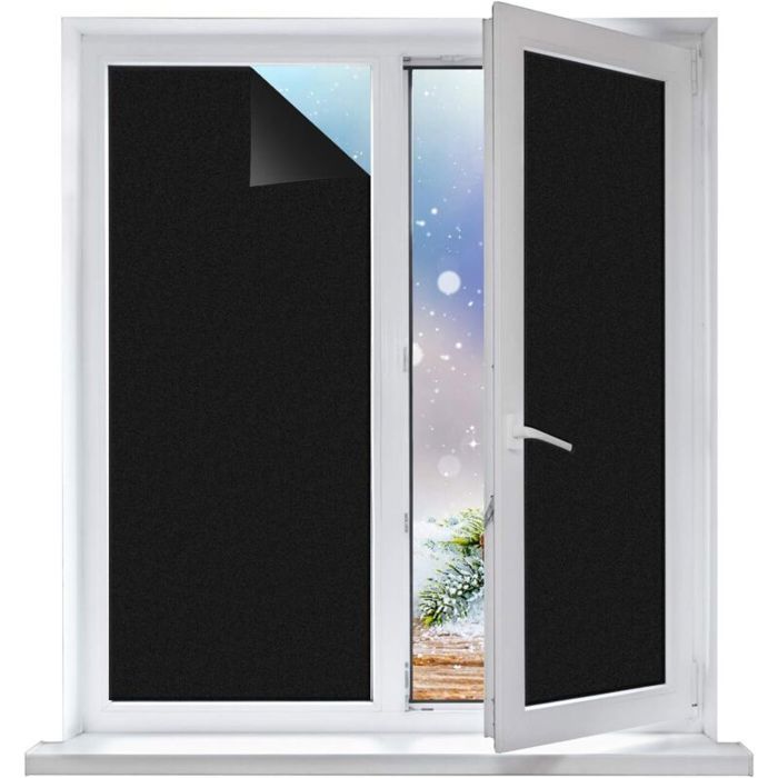 Film Fenêtre Opaque Occultant 92x100 cm – Pour Bureau Salle de Bain Chambre & Cuisine