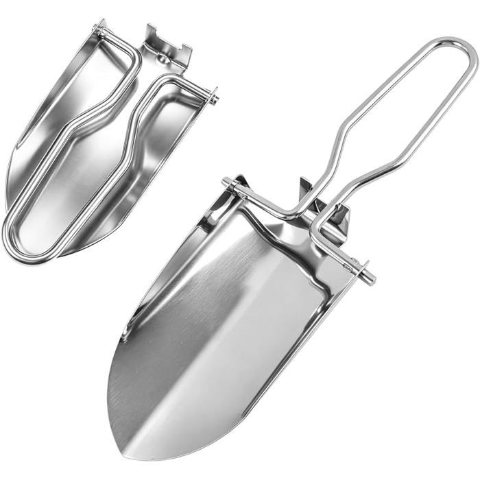 Pelle Pliante en Acier Inoxydable Outil de Jardinage Petite Pelle de Jardin Compacte pour Pnter Camping Randonnée Pelle de