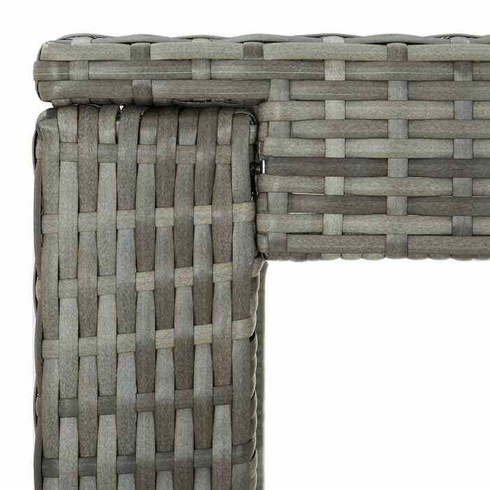 Neuf& 6475 Gris Mobilier de patio arrière-cour - vidaXL - CHIC Ensemble de bar de jardin - 5 pcs - et coussins Résine tressée Gris30