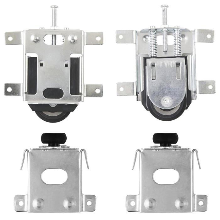 2 Pièces Galets pour porte coulissante placard charge maximale 30 kg Kit de roulement de rechange pour rail de porte coulissante