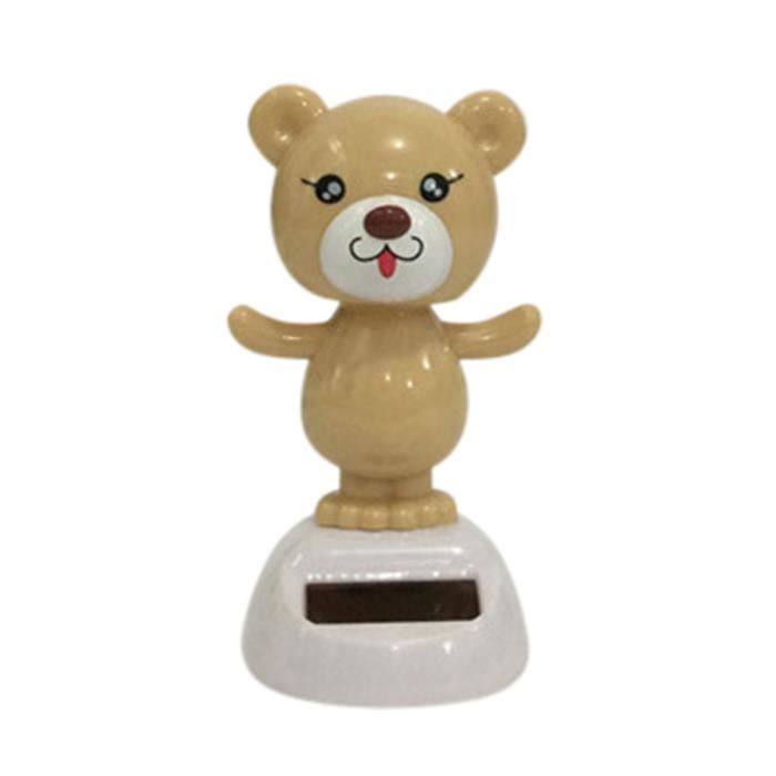 Ours Dansant Solaire Pour Voiture | Figurine Tableau De Bord - Jouet Décoratif énergie Solaire, Cadeau Enfant Adulte