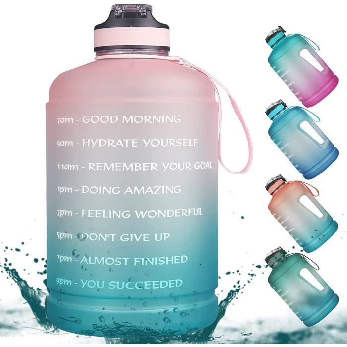 900 ml Hydrate Motivational Paille Bouteille d'eau avec le temps des marques pour vous aider à 
