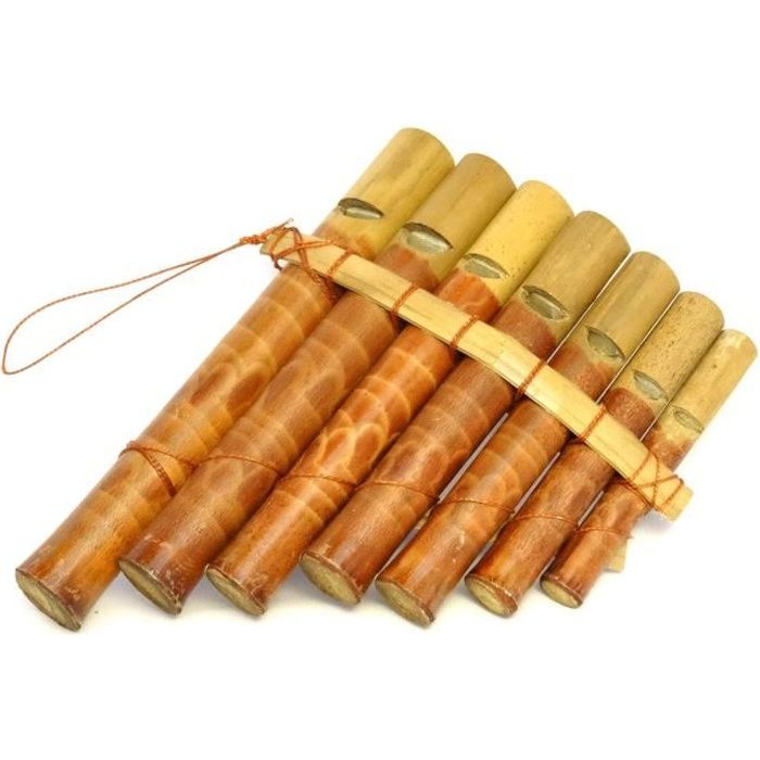 Flute de Pan Bambou Instrument Musique Bois Artisanat Panpipes Bamboo Flauta Pan 