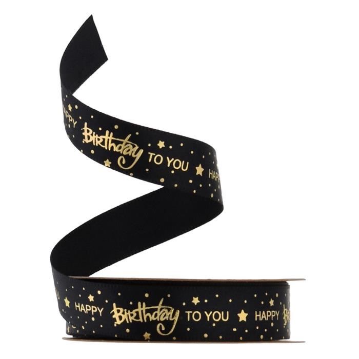 Joyeux anniversaire rubans ruban d'emballage pour épingle à cheveux