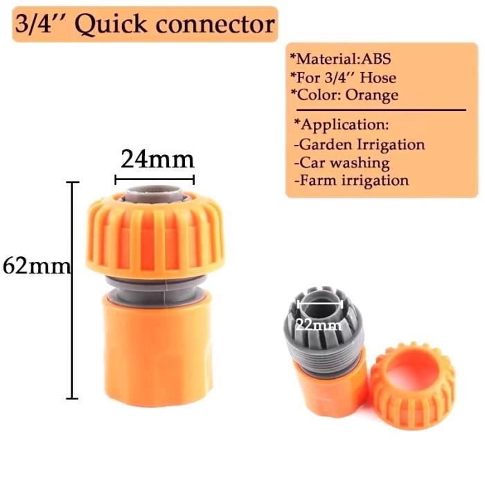 Connecteur 3l4 pouces-2 pièces-Robinet Filetage G3-4 