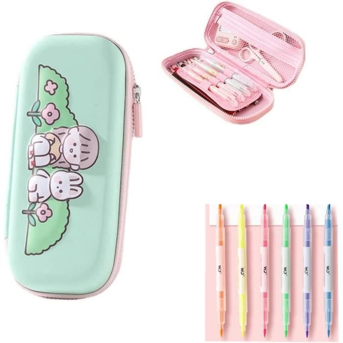 JIANTA 3 Pack Boite Rangement Stylo Boîte à Crayons, Rangement Crayon | Couleur Boîte de Rangement pour Crayon, Feutre, Transparent pour Étudiant Crayon Bureau 21 x 10 x 4 cm