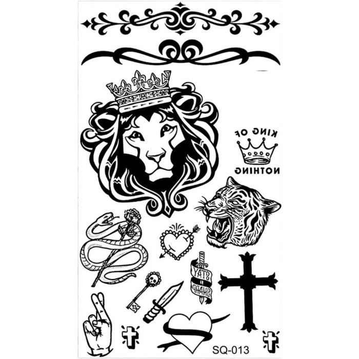 DPKOW Lot De 96 Tatouages Temporaires Harley Quinn - Accessoires De Fête D' Halloween - Tatouages Adhésifs